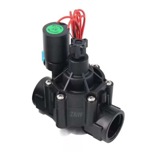 Valvola di irrigazione Z&W® 101DH - controllata a 24 V CA, con filettatura femmina da 1 coll  - Comando manuale, design robusto