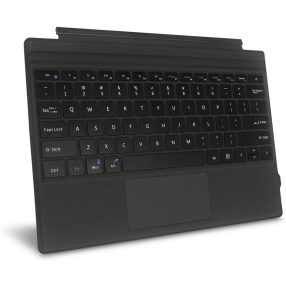  AOGO 1089D-C Tastiera Bluetooth ultrasottile con retroilluminazione - Touchpad + 78 pezzi, tasti a basso profilo, uso cablato e wireless