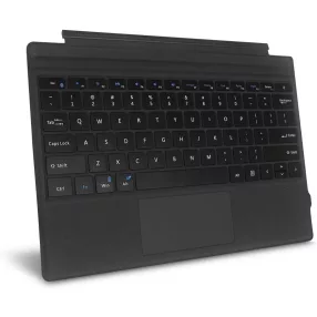   AOGO 1089D-C Tastiera Bluetooth ultrasottile con retroilluminazione - Touchpad + 78 pezzi, tasti a basso profilo, uso cablato e wireless