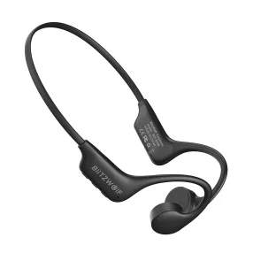   Cuffie a conduzione ossea BlitzWolf® BW-BTS8 - Telaio in titanio, impermeabile IPX8, memoria interna da 32 GB, ricarica magnetica