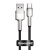 Baseus Calufe USB-Type C - 25 cm, 4 Ampere, carica 40 W, testa in metallo, copertura con perline - nero