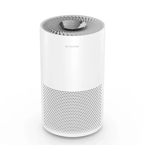 BlitzHome BH-AP1C - purificatore d aria per una stanza di 30 m² - filtro a carboni attivi, modalità silenziosa, indicazione di sostituzione del filtro