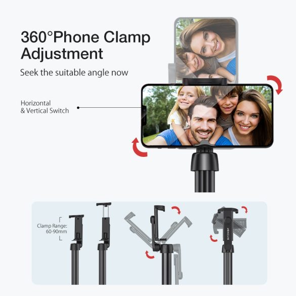 Selfie stick, tripod + lunghezza extra - BlitzWolf® BW-BS10