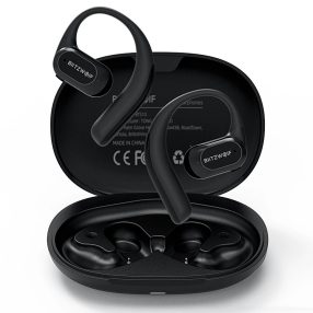   BlitzWolf® BW-BTS10 - Auricolari Bluetooth a conduzione ossea - Design con gancio auricolare, BT5.4, resistenza all'acqua IPX8, 10 ore