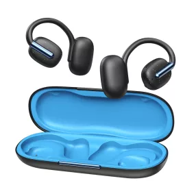   BlitzWolf® BW-CD101 OWS - Auricolare Bluetooth dal design aperto - Altoparlante grande, riduzione del rumore delle chiamate ENC, IPX4 - Nero