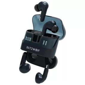   Blitzwolf® BW-FYE17 - 2 paia di auricolari in un unica custodia di ricarica. Altoparlante grande da 13 mm: suono perfetto, 2x12 ore di funz