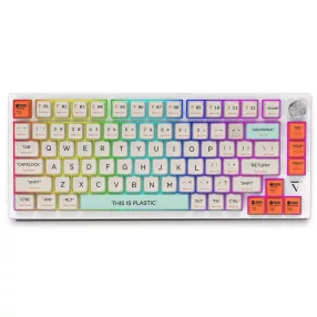   Tastiera da gioco meccanica bianca BlitzWolf BW-KB3 - dimensioni 75%, interruttore Gasket Mount Gateron Yellow Pro switch - connessione Type-C + Bluetooth + 2.4G, batteria, Win/MacOS/iOS/Andr