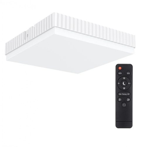 BlitzWolf® BW-LT40 - Plafoniera LED quadrata 24W / 2200LM: 3 temperature di colore, telecomando, impermeabile IP54