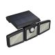 BlitzWolf BW-OLT9 - lampada solare da esterno con 3 pannelli di illuminazione - con sensore di movimento, bianco caldo (3000K) IP64 impermeabile