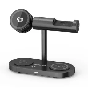  BlitzWolf® BW-iw39 - Stazione di ricarica wireless 7 in 1 - Per la ricarica wireless di telefono + orologio + auricolari