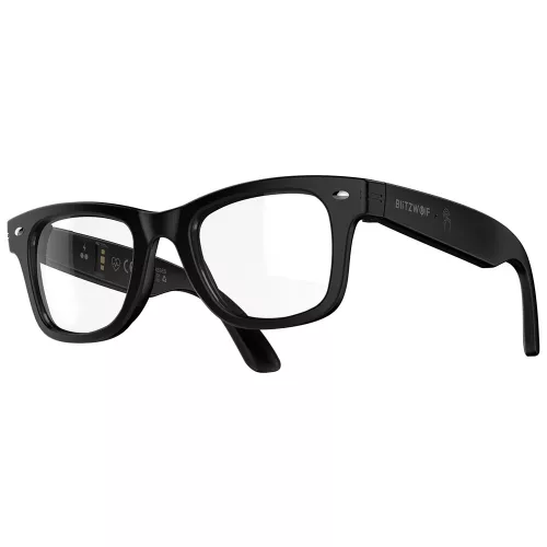 BlitzWolf® BW-AG1 - Occhiali con filtro luce blu per monitor intelligenti - Valori di salute, IP66, audio HiFi