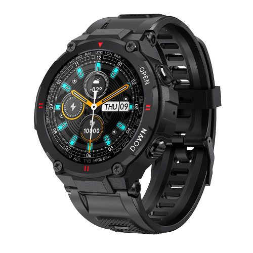 Smartwatch sportivo Nero Blitzwolf® BW-AT2 - 10-15 giorni di autonomia, display IPS da 1,3 ", innumerevoli funzioni integrate