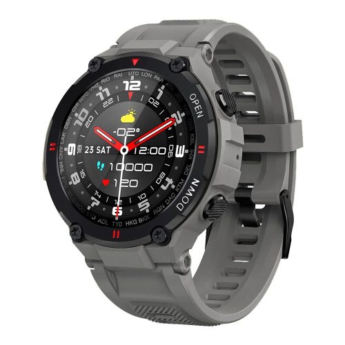 Smartwatch sportivo Grigio Blitzwolf® BW-AT2 - 10-15 giorni di autonomia, display IPS da 1,3 ", innumerevoli funzioni integrate