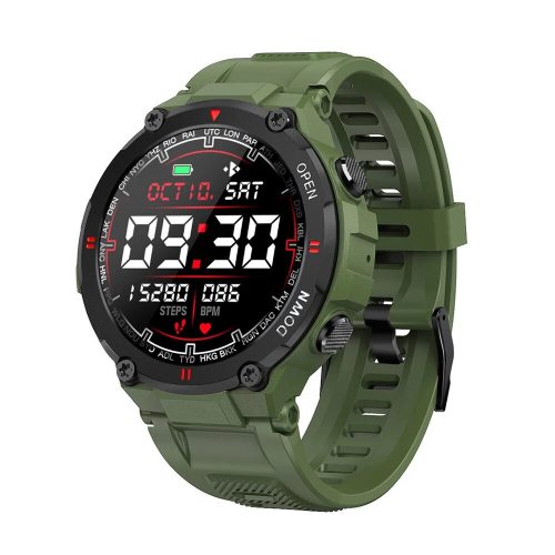 Blitzwolf® BW-AT2C (Verde) Smartwatch con microfono e altoparlante integrati con innumerevoli funzioni della modalità attività