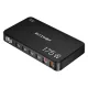 Blitzwolf® BW-S30 - Stazione di ricarica rapida USB da tavolo da 175W con display digitale, 6 porte USB (4 porte Type-C + 2 porte USB-A)