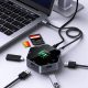Stazione di docking HUB USB Blitzwolf BW-TH16: display LCD, Type-C, USB 3.1 Type C 3.1, HDMI 4K a 60 Hz, slot per schede SD/TF, 100 W PD