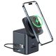 Blitzwolf® BW-TH17 - Docking Station USB Type-C con Caricabatterie Wireless Magnetico e 4K@30Hz e RJ45 e Slot per Scheda SD/TF