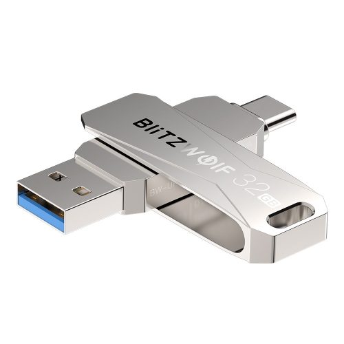 BlitzWolf® BW-UPC2 Coperchio rotante a 360 ° in lega di alluminio USB Type C - USB 3.0 da 128 GB
