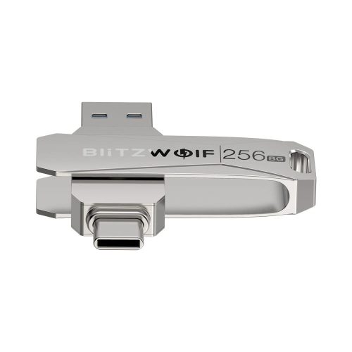 BlitzWolf® BW-UPC2 Coperchio rotante a 360 ° in lega di alluminio USB Type-C & USB-A 3.0 da 256  GB