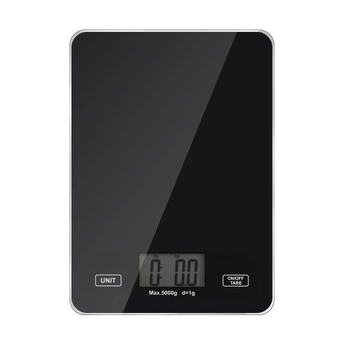 DIGOO DG-TGK1 - Bilancia da cucina digitale, max 5 kg, precisione fino a 1g (nero)