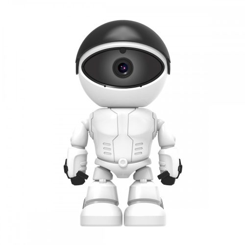 ESCAM PT205 - Telecamera IP Smart WiFi per interni, robot, ruotabile: 1080P, visione notturna, rilevamento del movimento, IP66, audio bidirezionale