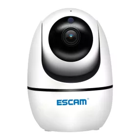   ESCAM PVR008 - Telecamera dome di sicurezza Smart IP WiFi per interni: rilevamento del movimento umano AI, 1080P, visione notturna, audio bidirezionale