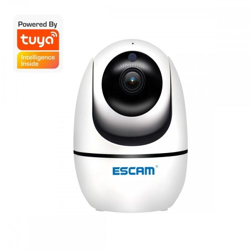 ESCAM TY002 - Telecamera dome di sicurezza WiFi Smart IP per interni: 1080P, archiviazione cloud gratuita, visione notturna, rilevamento del movimento, voce bidirezionale