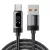 ESSAGER ES-X64 - 1 metri, Type-A - Type-C USB cavo. Display digitale, ricarica da 100 W, rivestimento in tessuto perlato
