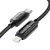 ESSAGER ES-X57 - 1 metro, Type-C - Lightning, cavo USB. Display digitale, ricarica da 29 W, rivestimento in tessuto perlato.