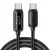 ESSAGER ES-X57 - 3 metri, USB Type-C - USB Type-C cavo. Display digitale, ricarica da 100 W, rivestimento in tessuto perlato