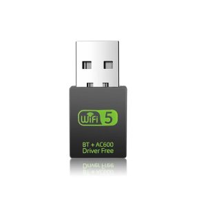   HIGI® G38 & Bluetooth - Adattatore WiFi (2 in 1) - Bluetooth 5.0 e WiFi dual band (2,4GHz + 5,8GHz) velocità 150Mbps / 433Mbps