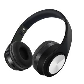   HiGi D-422 - Cuffie Bluetooth 5.0 - 10 ore di autonomia, altoparlante da 40 mm, microfono integrato, connessione BT + 3.5 Jack - nero