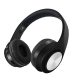 HiGi D-422 - Cuffie Bluetooth 5.0 - 10 ore di autonomia, altoparlante da 40 mm, microfono integrato, connessione BT + 3.5 Jack - nero