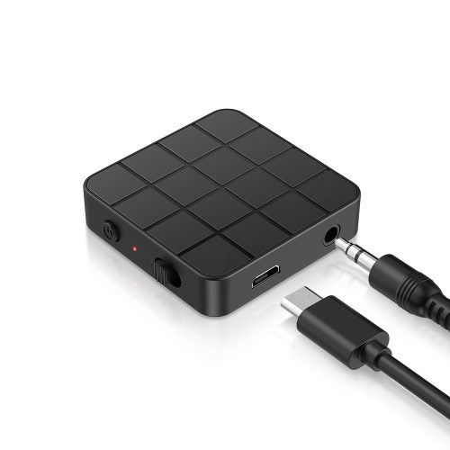 HiGi® KN321 - Ricevitore audio Bluetooth 5.0 e adattatore trasmettitore in uno (2 in 1) 6 ore di utilizzo della batteria, dimensioni ridotte