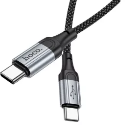   HOCO X102 - Cavo dati e di ricarica rapida premium - USB Type-C a USB Type-C, 60 W (1 metro)