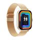 HryFine Y13 Smartwatch - Colore oro, cinturino in metallo - Durata della batteria di 5 giorni, IP67, chiamate Bluetooth, messaggi, salute