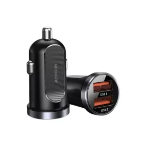   Caricabatteria da auto JOYROOM C-A09 - 30W; Corpo in alluminio, caricatore rapido 2xQ3.0 e porta