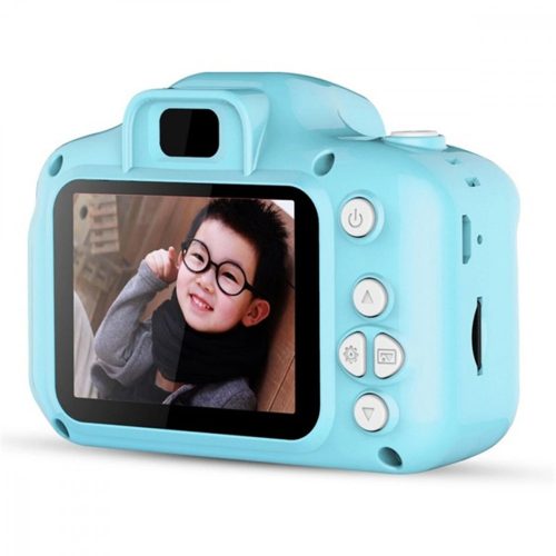 Fotocamera per bambini: 1080P, display LCD IPS, filtri integrati - blu