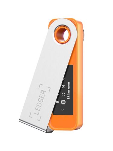 Ledger Nano S Plus orange Crypto Hardware Wallet - Proteggi le tue criptovalute, NFT e token