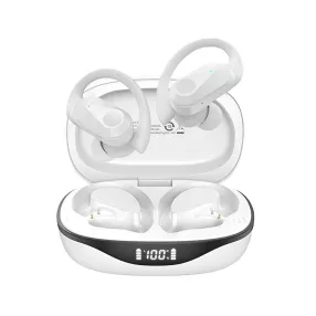   Lenovo LP75 - auricolari sportivi wireless - design con gancio auricolare, 6 + 30 ore di utilizzo, BT5.3, impermeabilità IPX5- Bianco