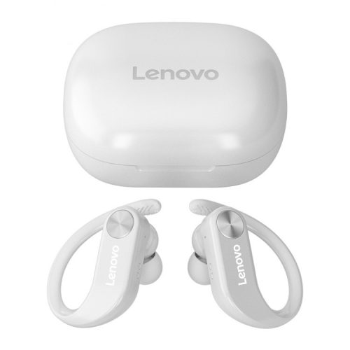 Auricolari sportivi wireless Lenovo LivePods LP7 Bianco - Gancio per l'orecchio, BT5.0, IPX5 impermeabile, 8 ore di utilizzo