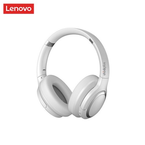 Cuffie Bluetooth Lenovo® TH40 - ANC: microfono con cancellazione attiva del rumore, altoparlanti da 40 mm, 20 ore di utilizzo - Bianco