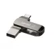 Lexar® JumpDrive® D400 USB 3.1 Type-C Dual Slot PenDrive in metallo – per telefono e computer. Alloggiamento in alluminio, 128 GB