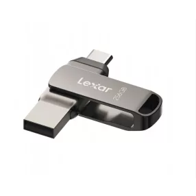   Lexar® JumpDrive® D400 USB 3.1 Type-C Dual Slot PenDrive in metallo – per telefono e computer. Alloggiamento in alluminio, 256 GB