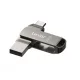 Lexar® JumpDrive® D400 USB 3.1 Type-C Dual Slot PenDrive in metallo – per telefono e computer. Alloggiamento in alluminio, 256 GB