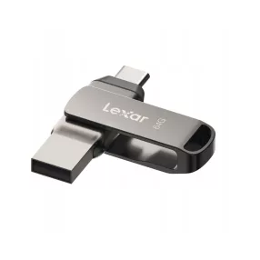   Lexar® JumpDrive® D400 USB 3.1 Type-C Dual Slot PenDrive in metallo – per telefono e computer. Alloggiamento in alluminio, 64 GB