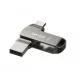 Lexar® JumpDrive® D400 USB 3.1 Type-C Dual Slot PenDrive in metallo – per telefono e computer. Alloggiamento in alluminio, 64 GB