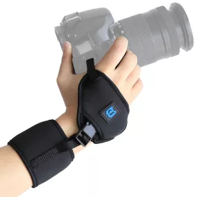   Supporto per fotocamera DSLR da polso PULUZ - Cinturino da polso in morbido neoprene con piastra in plastica a vite da 1/4 di pollice