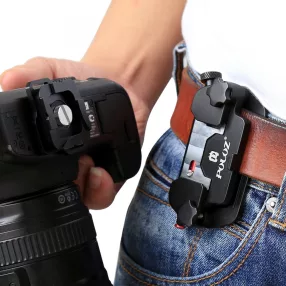   PULUZ Supporto per videocamera da cintura, clip a sgancio rapido con piastra (PU231R)