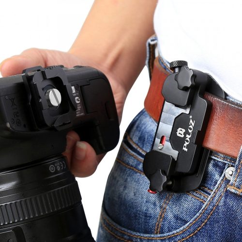PULUZ Supporto per videocamera da cintura, clip a sgancio rapido con piastra (PU231R)